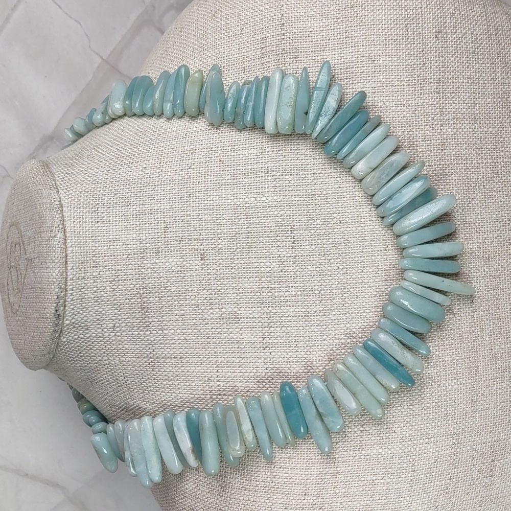 Amazonite Gemstone Points Necklace